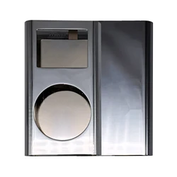 Sleek Metal Housing Shell with Lens Window for iPod Mini - Complete Replacement Case Cover (Chrome Silver)