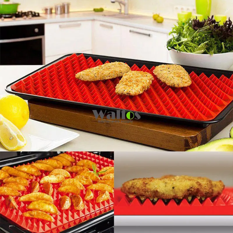 Kitchen tools Food Grade Pyramid Bakeware Pan Nonstick Silicone Baking Mat Pads Method For Oven Baking Mat Tray Sheet