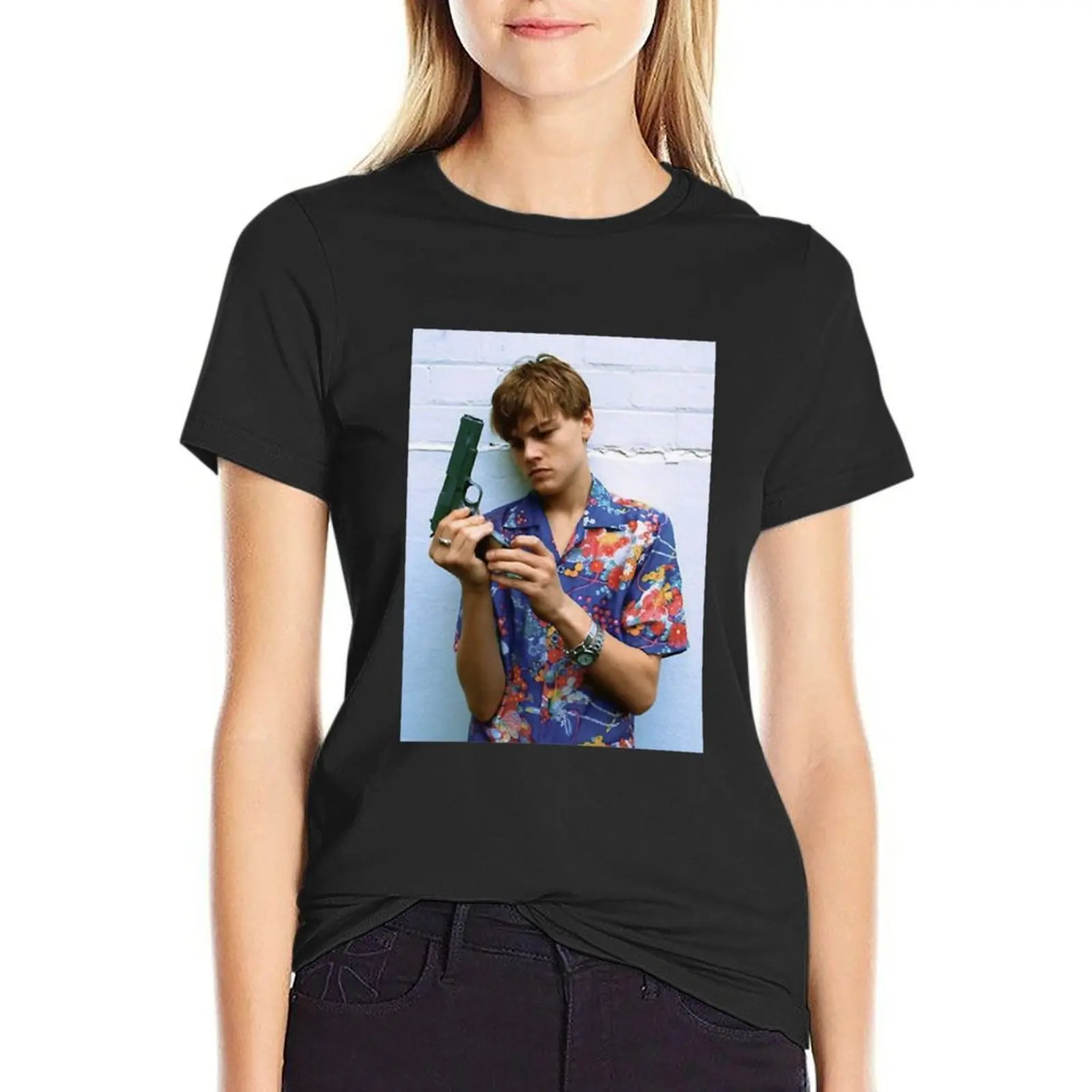 

Music Vintage Leonardo Dicaprio Young Romeo And Juliet Halloween T-Shirt quick drying oversized t-shirt dress for Women long