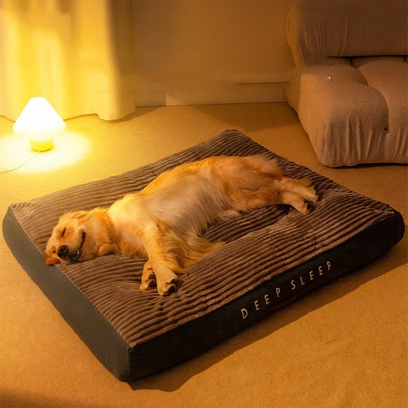 

Вельветовая подстилка для собак, Съемная мягкая кошачья кровать, для маленьких, средних и больших питомцев, чистка щенков