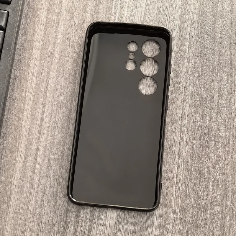 Enhanced TPU Silicone Phone Case - Black Transparent Protective Shell Cover