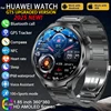 For Huawei 1.85-inch Smart Watch Men Sport Waterproof Fitness Heart Rate Watches Compass GPS Track NFC Bluetooth Call Smartwatch 1