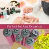 6pcs New Nail Art Stamp Pen Set Nail Art Pen Set Stamping Plate Nail Diy Nail Doodle With Petal Embellished Seal Pen 5
