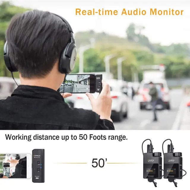 COMICA Boomx-D IPhone対応 Amazon.com: COMICA Wireless Microphone for iPhone, BoomX-D