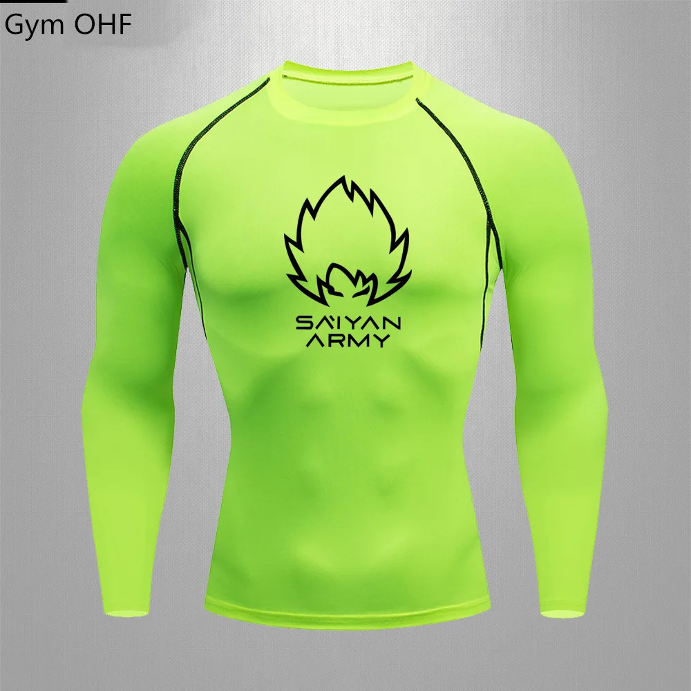 Goku T Shirt Men Gym Fitness Training Sport Jiu Jitsu T shirts Men Comppress Rashguard Boxing Mens Muay Thai Kickboxing Jerseys