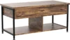 Lift Top Coffee Table,4 in 1 Multi-Function,Modern Lift Tabletop Dining Table for Living Room Reception/Home Office,Rustic Brown 6