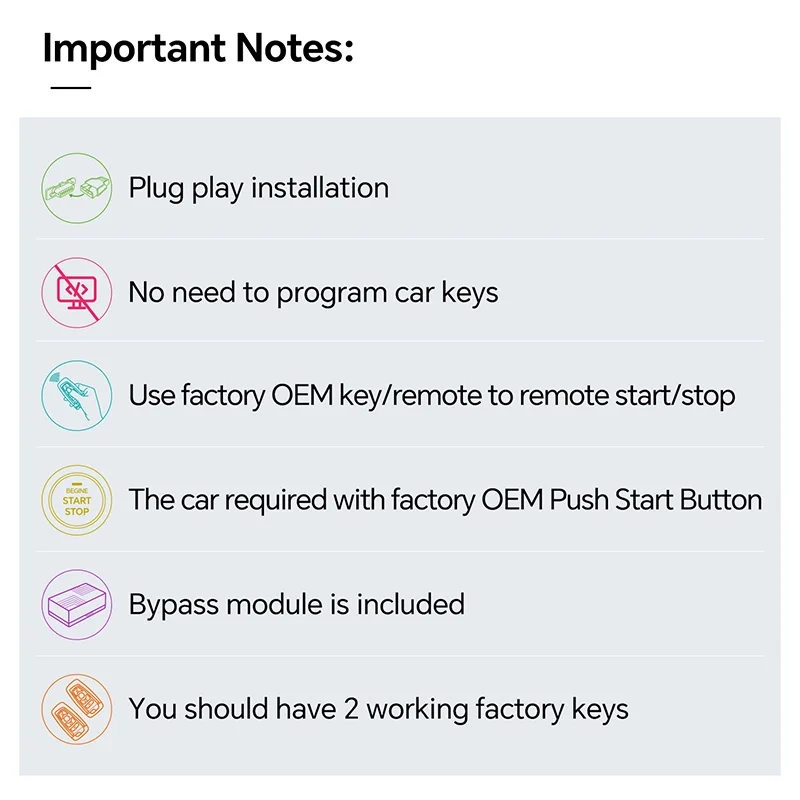 EasyGuard Plug Play Factory Key Auto Start Fit For BMW F07/F10/F11/F18/F90 2008-2017 Wth OEM Keyless Go DC12V