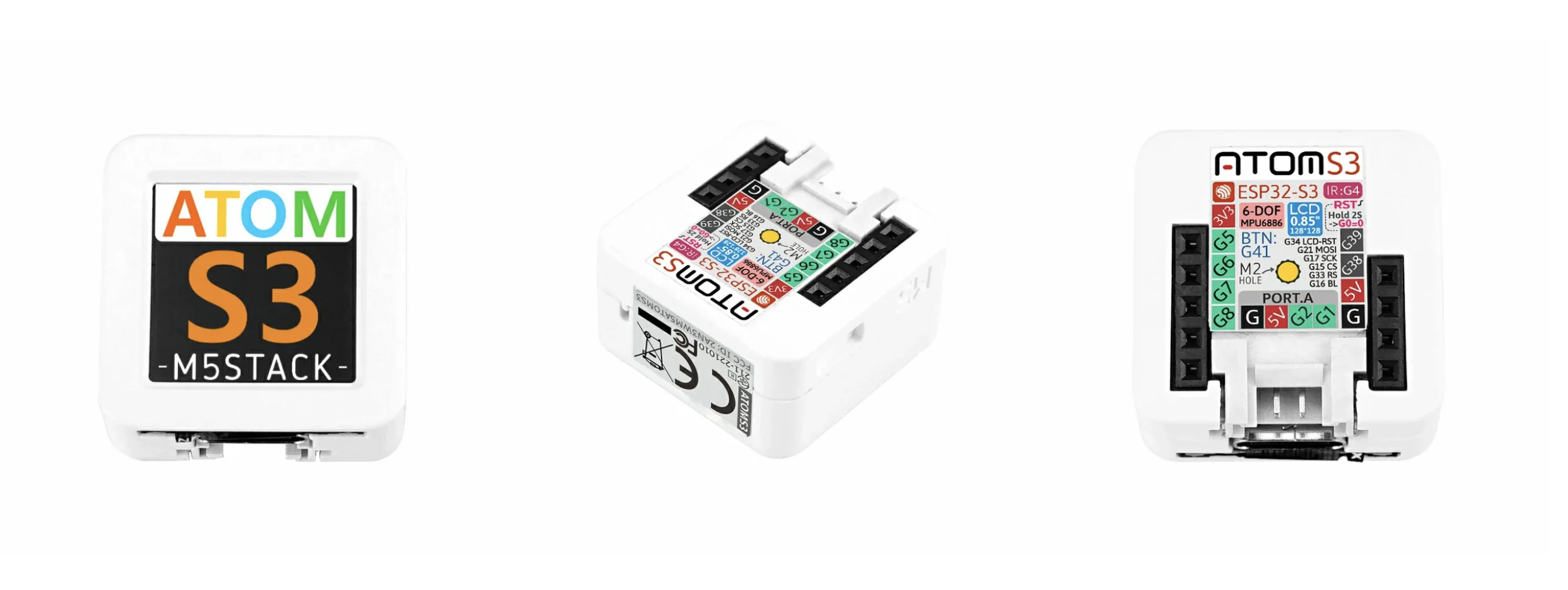 Official  AtomS3 ESP32-S3 High integration IoT programmable controller paired wi