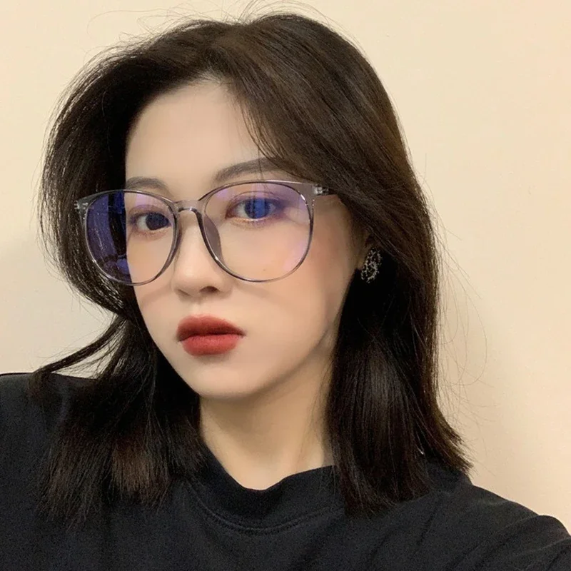Anti Radiation Glasses Women Retro Round Frame Eyeglasses