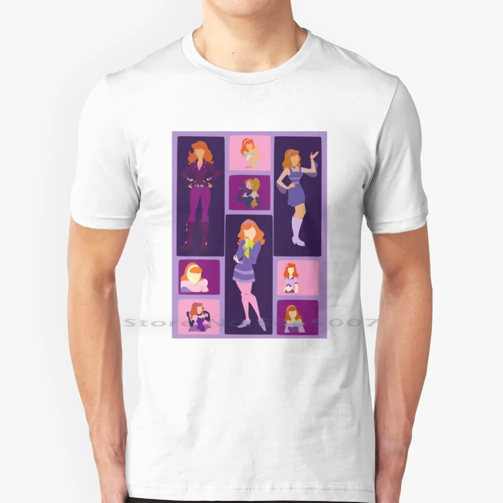 Maglietta Collation Minimalista Ispirata A Daphne 100% Cotone Daphne Blake Daphne Outfit Scooby Gang Daphne E Scooby Purple Big