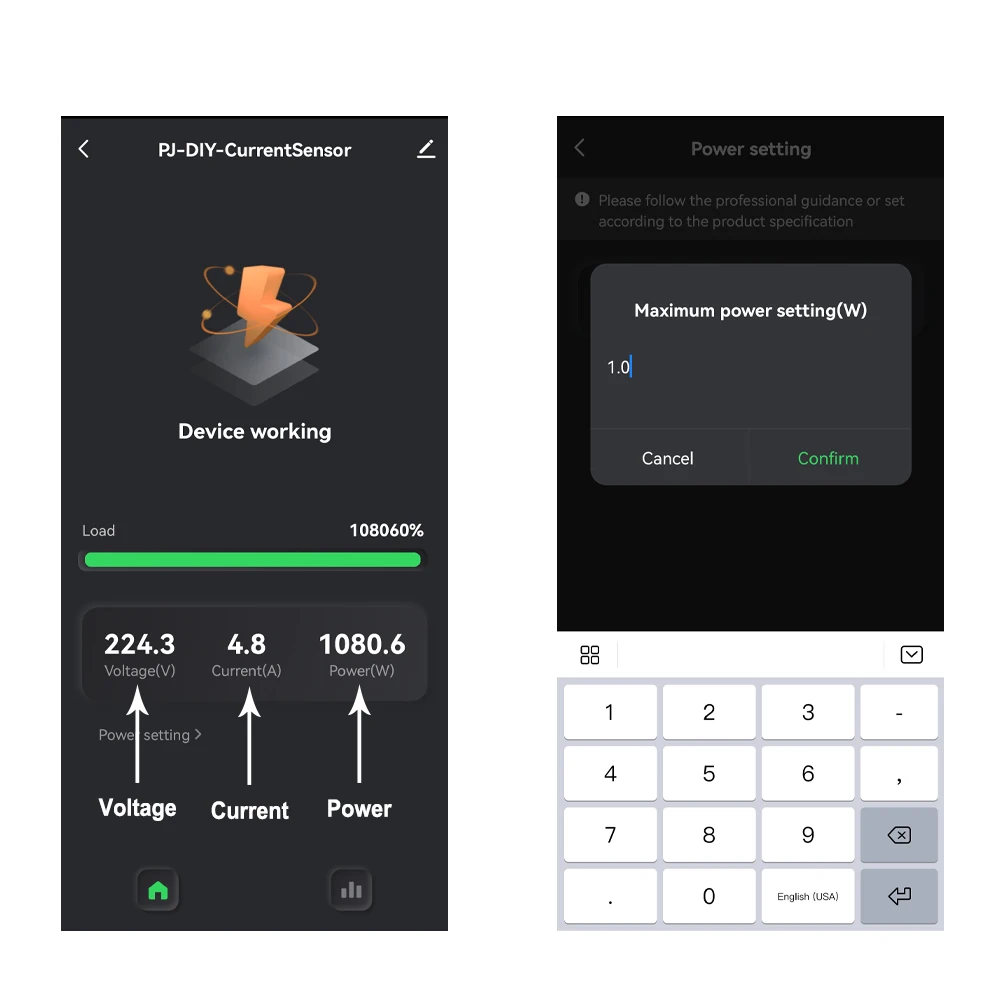 Tuya WIFI Smart Energy Meter AC100-240V 1CT Clamp App Control 80A Power Monitor Electricity Statistics 50/60Hz Intelligent Life energy meter