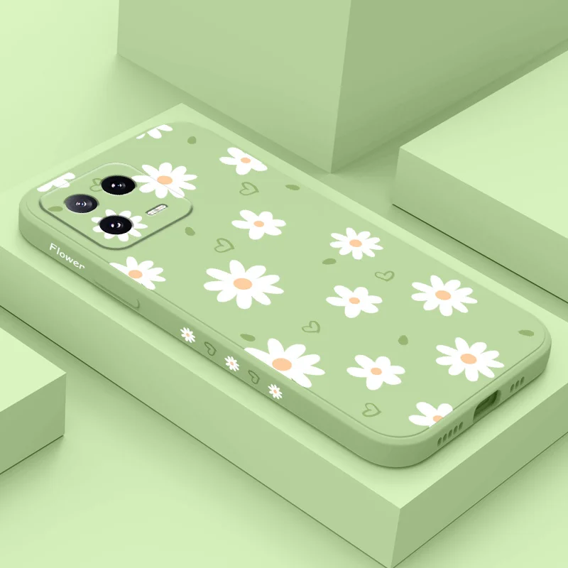 Tender Daisy Liquid Silicone Phone Case Cover