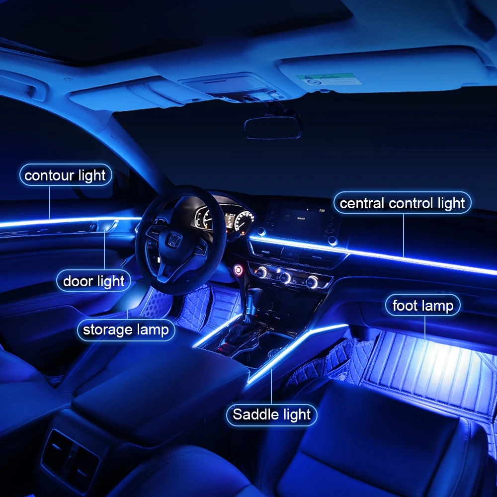 Britewave® voiture Intérieur Led - voiture d' Siècle des Lumières - LED  Light Strip