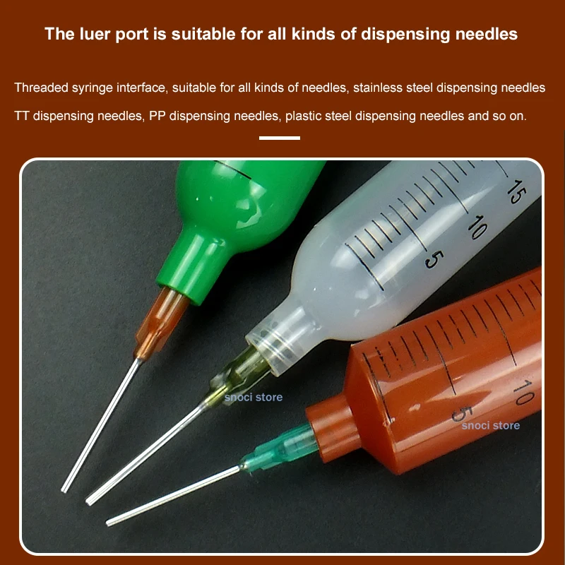 3CC 5CC 10CC 30CC 55CC 디스펜서 주사기 배럴 니들 팁 미국/일본 스타일 연결 어댑터 접착제 디스펜싱 주사기 (스케일 포함)