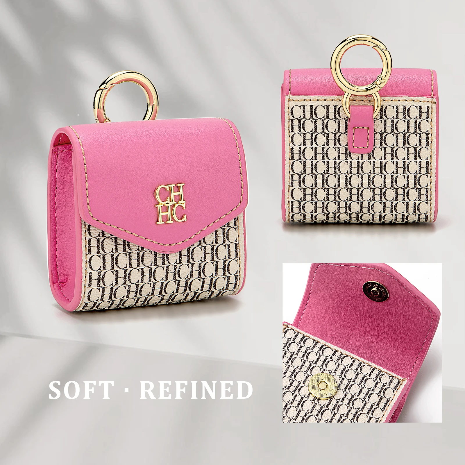 CH Brand Bag Accessories Headphone Bag Embossed Design Fashionable Versatile Exquisite 2026 Autumn Winter New Mini Bag