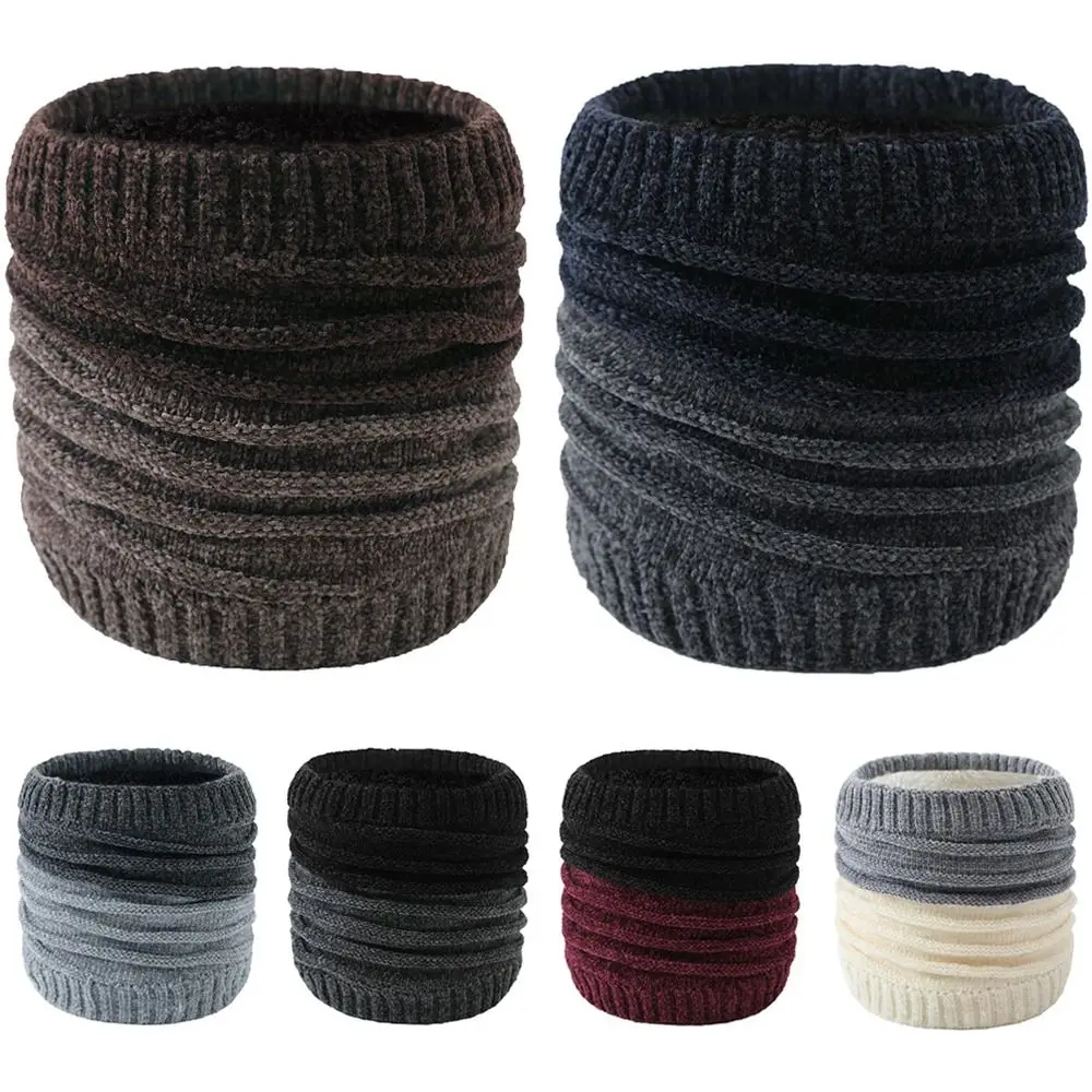 

Thickened Lining Neck Gaiter Fashion Keep Warm Knitted Ski Tube Scarf Cold-proof Collar Outdoor