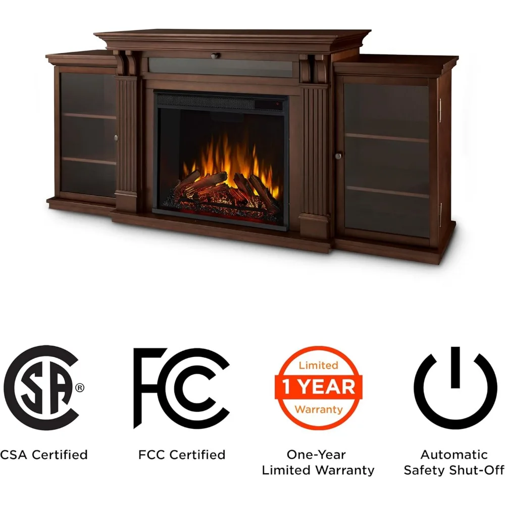 67" Electric Fireplace TV Stand for TVs up to 65 inches, Entertainment Center with Adjustable Shelves and Storage, TV Stand 6