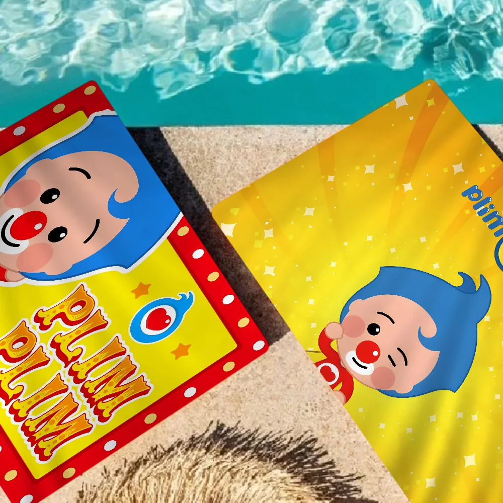 P-Plim P-Plim Cute Bath Towel Microfiber Soft Water Absorbing Breathable For Girl Kids Decorative Cartoon Beach Towel 4