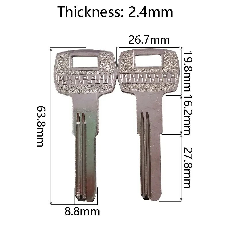 Blanks Chave de Cobre Vazio para Casa Elevador Door Lock Hi-rel Ap-km3 Delicado Blanco 10 50 100 Pcs