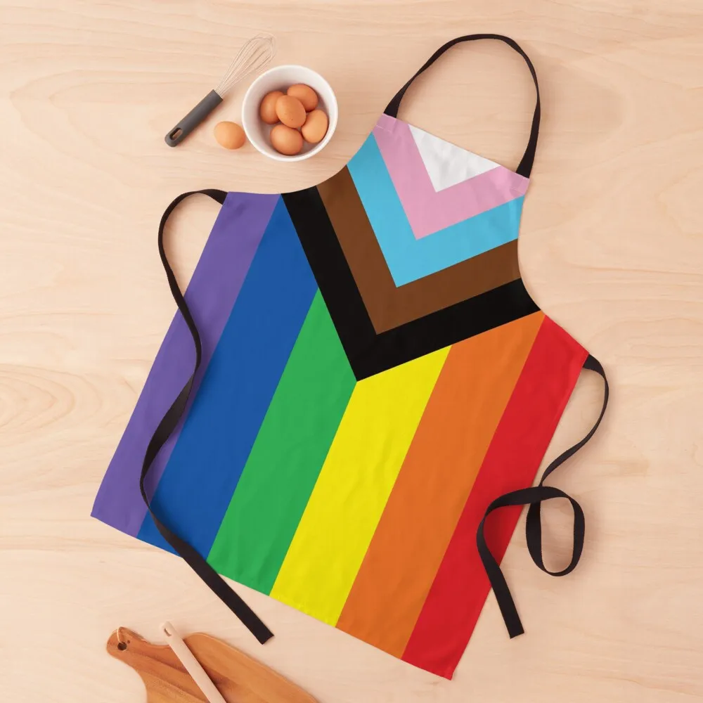 

Progress Pride Flag Apron Things for kitchen apron ladies waterproof kitchen apron for women