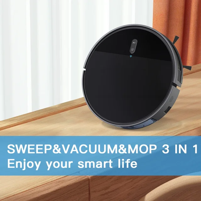 GEERLEPOL V6 Robot Vacuum Cleaner Mop Self-empty Base Vacuum Robot Floor Sweeping Smart Vacuum Cleaner Robot 5