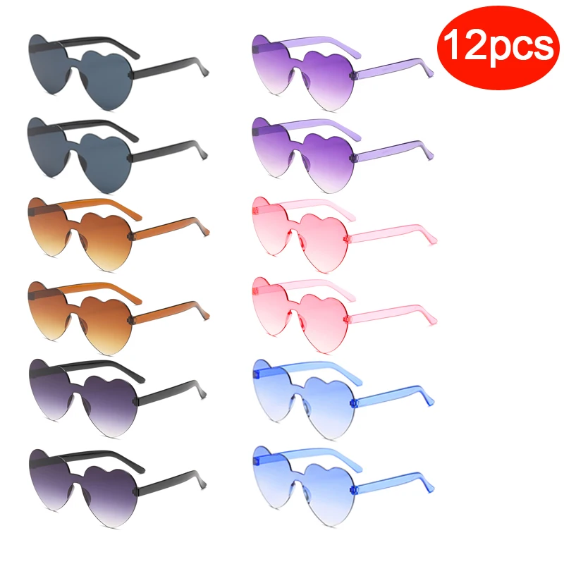 Occhiali Da Sole A Forma Di Cuore - 28 Pezzi Multicolor, Per Feste - Foto 6