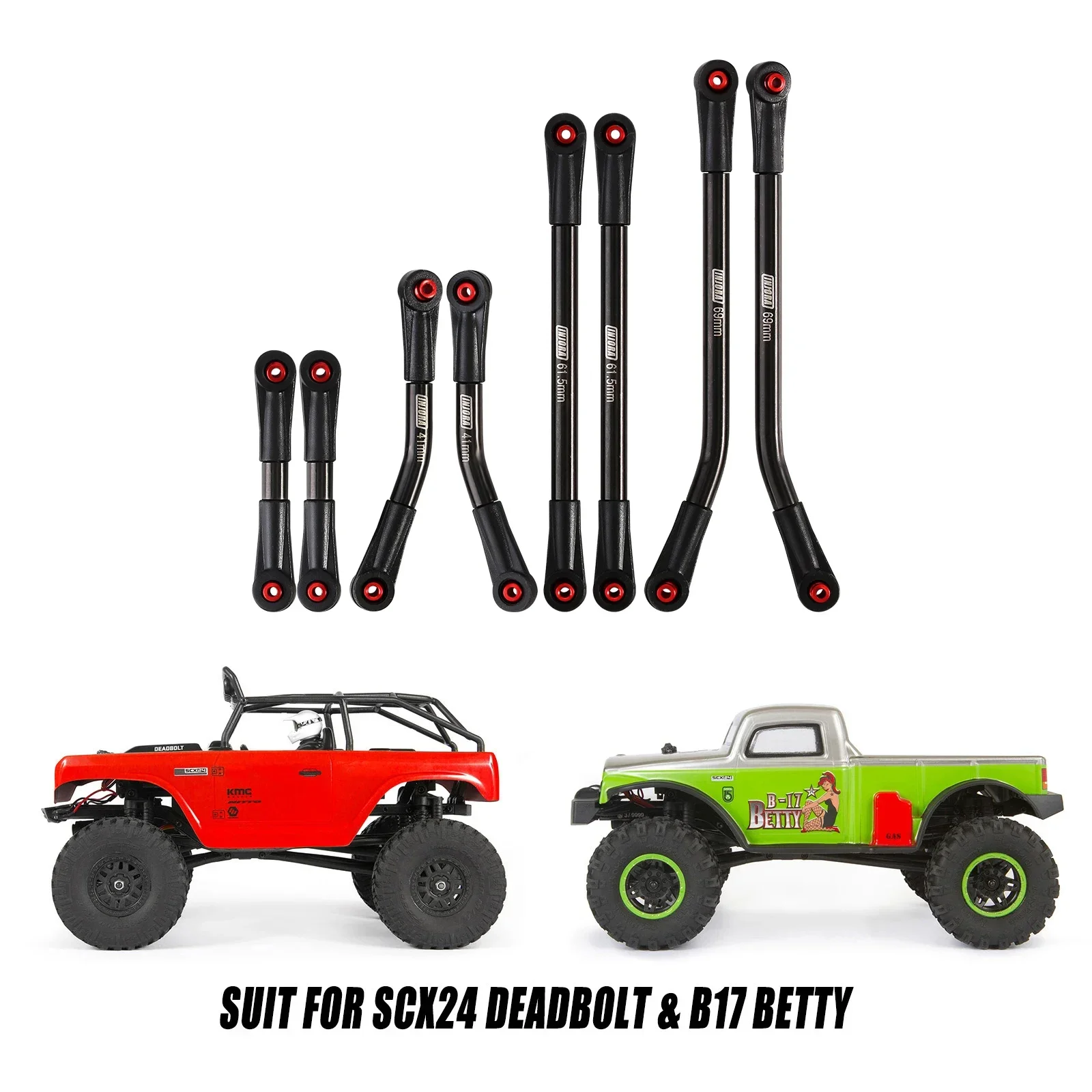 INJORA LCGカーボンファイバーフレームガーダーシャーシキット 1/24 RC