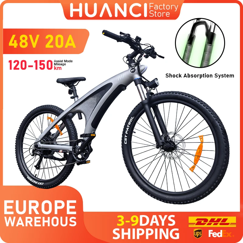 HUANCI Q5 electric bike ebike Adults Electric bicycle 48V 20AH 27.5 Inch electric e bike Electric Mountain bikes