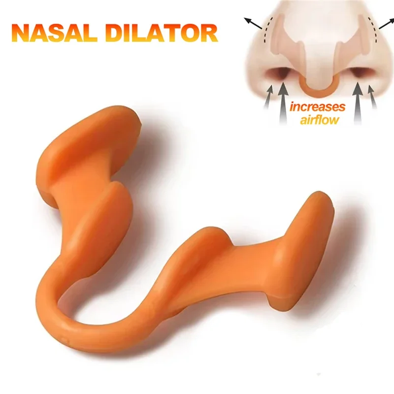 Silicone Nose Clip Anti Snoring Nasal Dilator Stop Snore Aid Improve Sleeping Rhinitis 1Pcs