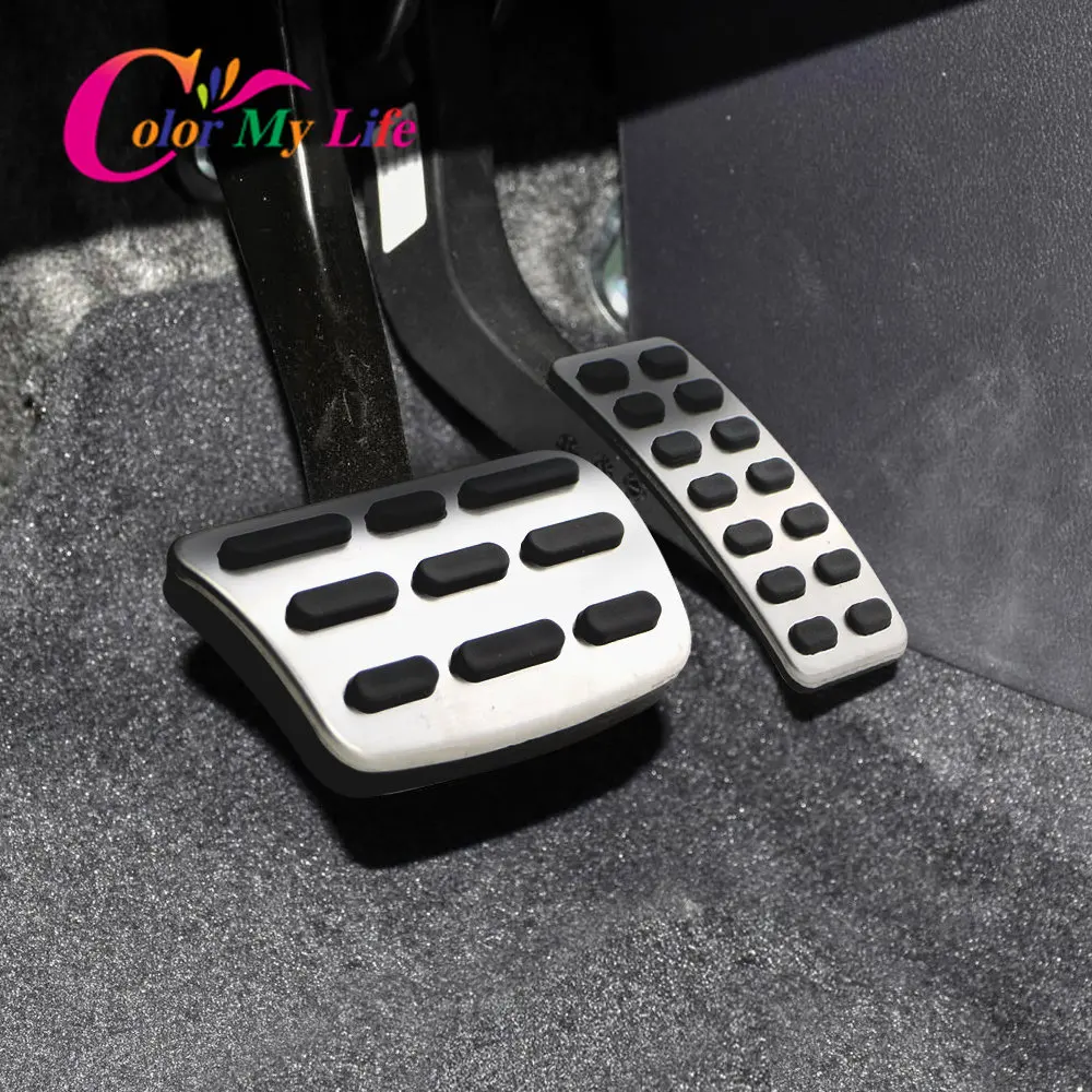 Stainless Steel Car Accelerator Gas Brake Pedal Clutch Pedals Case for Hyundai Verna Solaris Sedan Hatchback 2012-2015 Parts car pedals