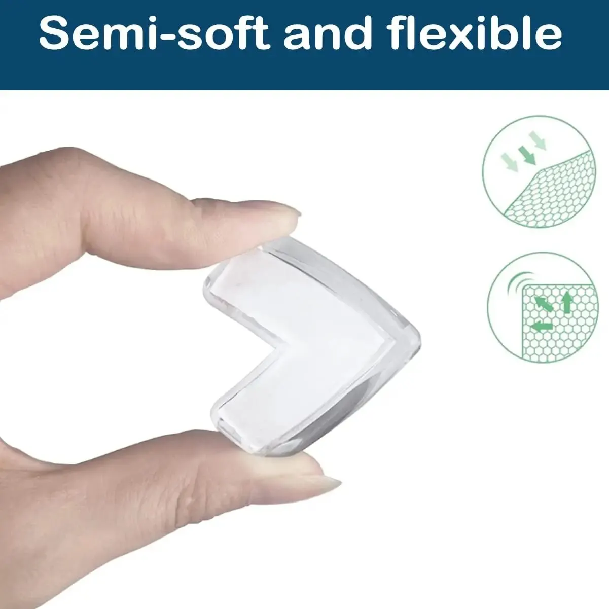 Table Corner Protector Transparent Self-adhesive Anti-collision 5pcs