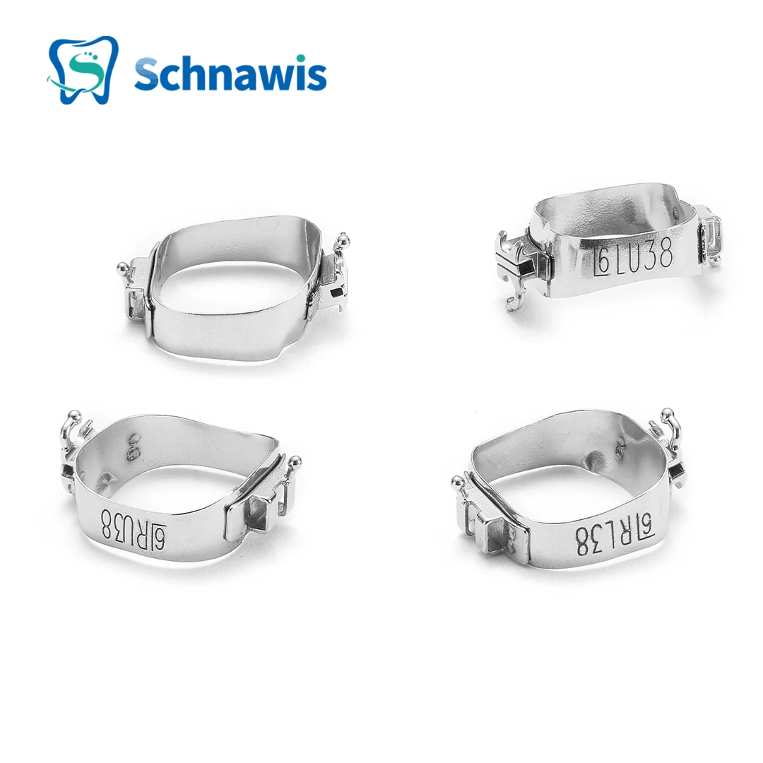 Componenti Ortodontici AZDENT Fasce Ortodontiche Con Tubo Buccale Per Molare - Sistema MBT 0.022, In Acciaio Inox, Per Ortodonzia Elastici Ortodontici 5/16 - Foto 6