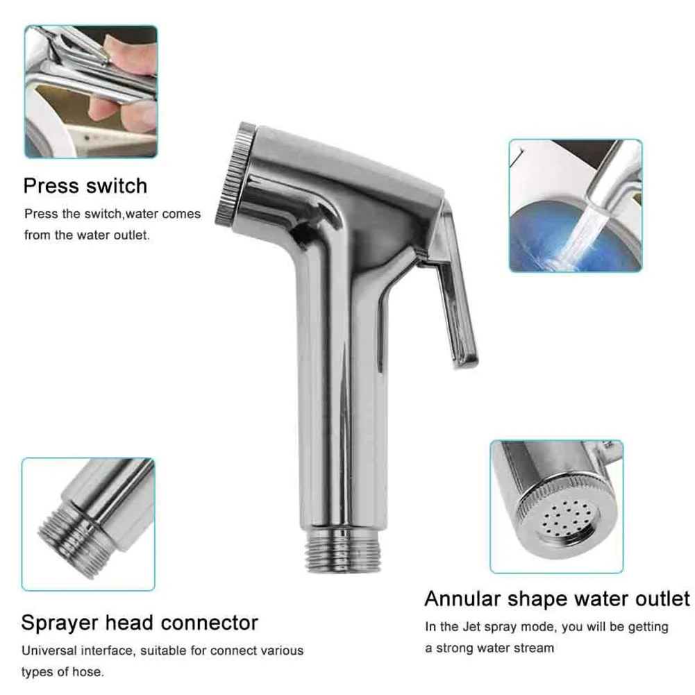 Description Picture 6 of itemToilet Washers Bidet Spray Shower Nozzle Parts Washing Head ABS Flushing Tool G1/2 In Handheld For Most Shower Hose