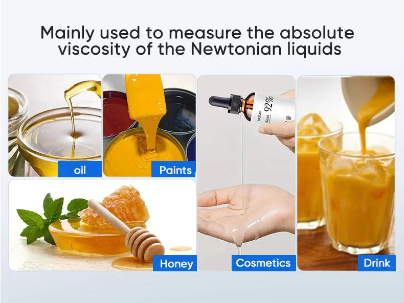 Digital Rotary Viscometer Lab Viscosity Fluidimeter with LCD and Data Output for