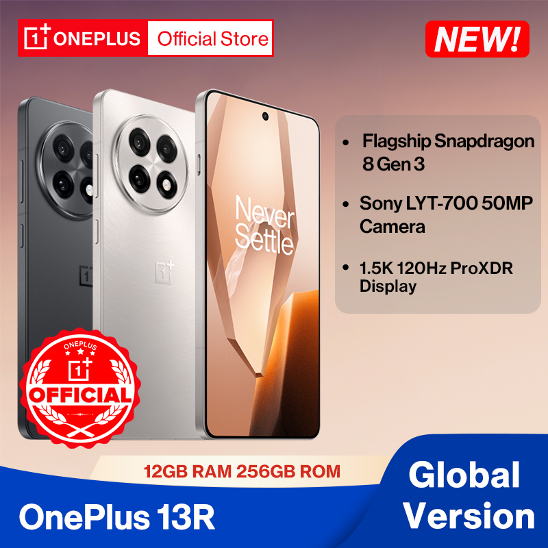 World Premiere OnePlus 13R Global Version Smartphone 12GB 256GB Snapdragon 8 Gen 3 120Hz Display 6000mAh Battery 80W SUPERVOOC