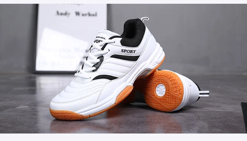 Big Size 38-46 Men Tennis Sneakers Non Slip Table Tennis Sport Shoes Breathable Men Professional Training Sneakers Trainers
