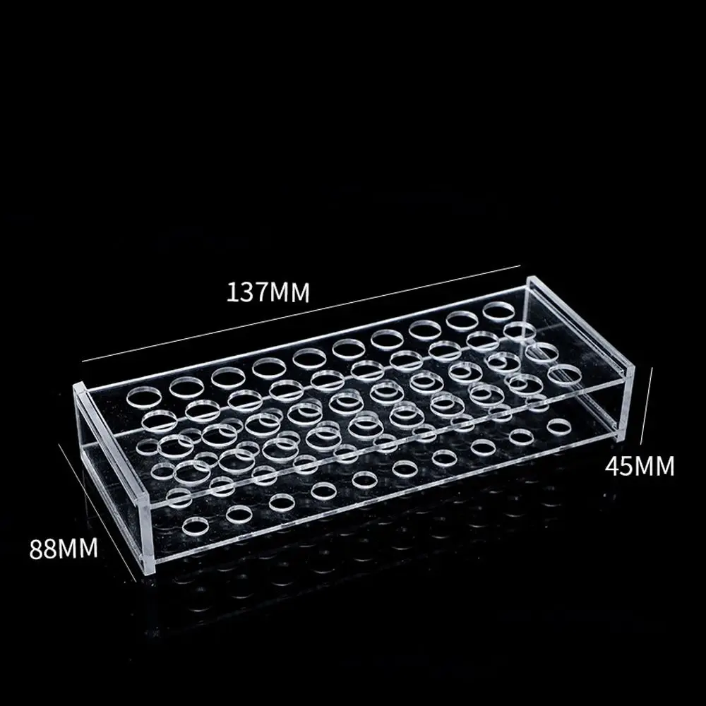 New Acrylic Test Tube Rack Holder Transparent 24Holes 40Holes Composite Applicator Dispenser Centrifuge Tubes Rack Lab Stand