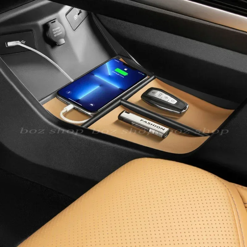 For Geely Atlas Pro Geely Starray LHD Car Central Control Lower Storage Box Partition Layer Car Finishing Refit Storage Box