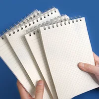 1 flip up coil notebook, simple grid, horizontal line, vertical flip notebook A5/B5/A4, thick horizontal line notebook, student