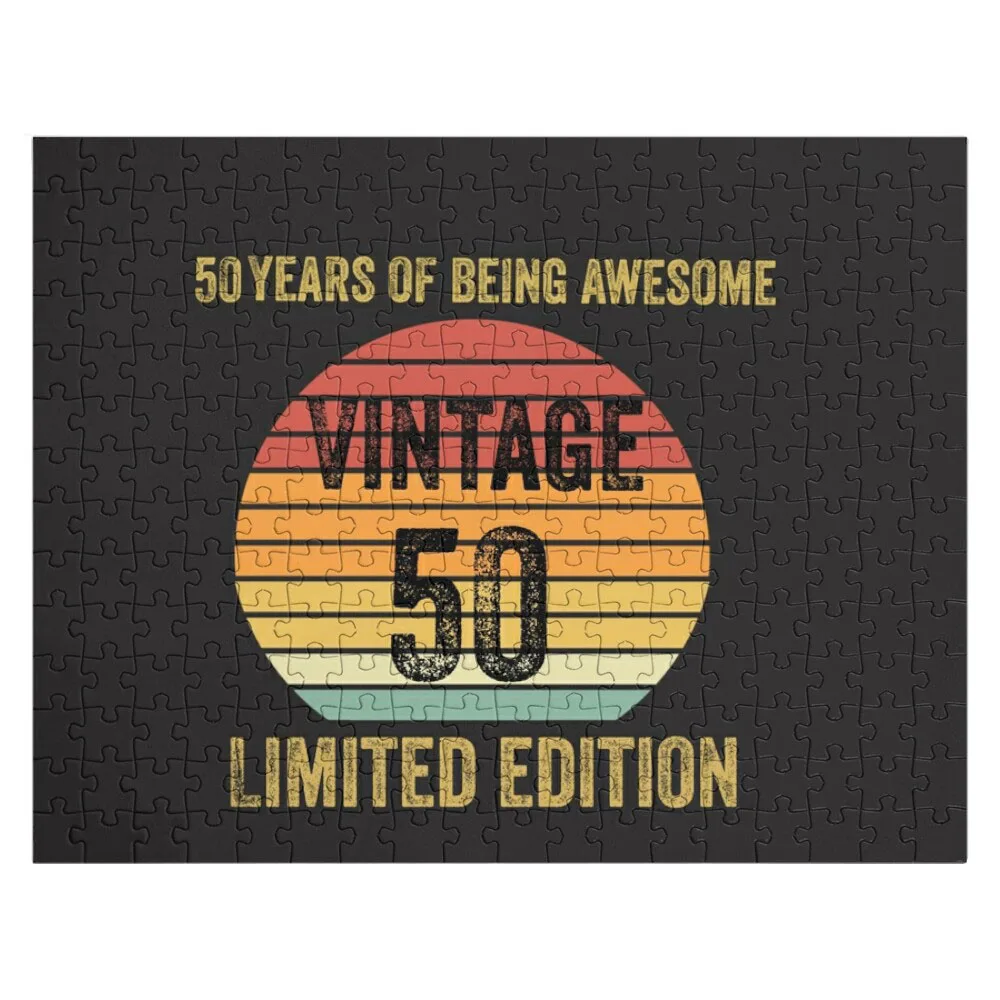 

50th birthday Jigsaw Puzzle Wood Puzzles For Adults Puzzle With Photo