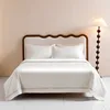1000TC Egyptian Cotton White Duvet Cover Set with Silver Embroidery Border(1Duvet Cover+2Pillow Shams)Soft Breathable 1
