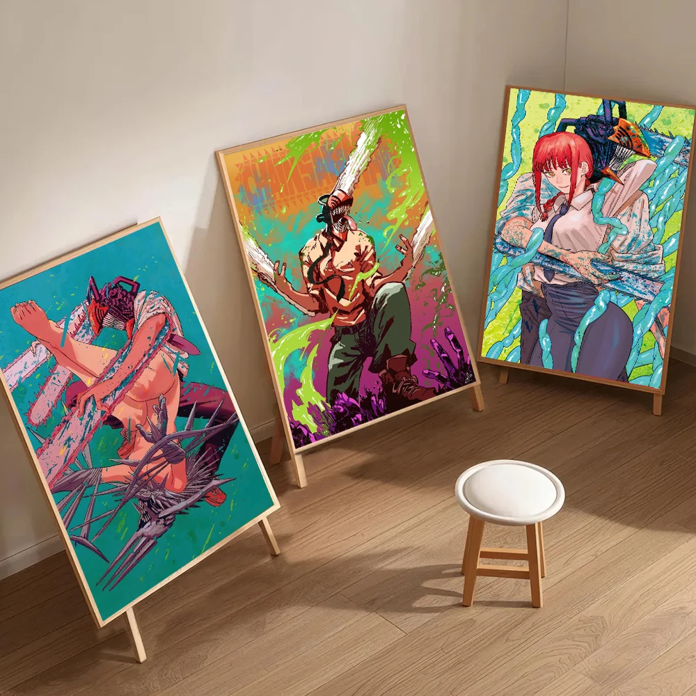 Chainsaw Man Anime Wall Art Canvas Poster