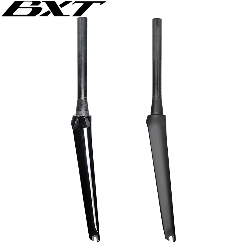 BXT フルカーボンロードバイクフォーク、700C V ブレーキ
