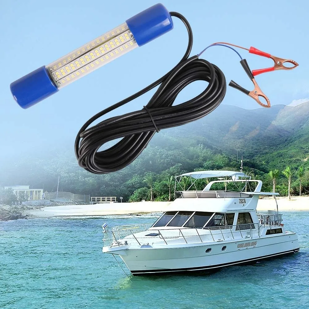 새로운 고출력 LED 30W 50W 낚시등, 물고기 유인등, 12V 24V 수중등, 얼음낚시등