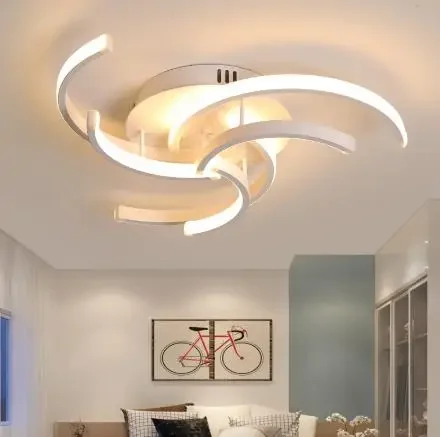 

Modern LED Ceiling Chandelier Lighting led for Living Bedroom Living room home decor White Lustre Avize Chandeliers
