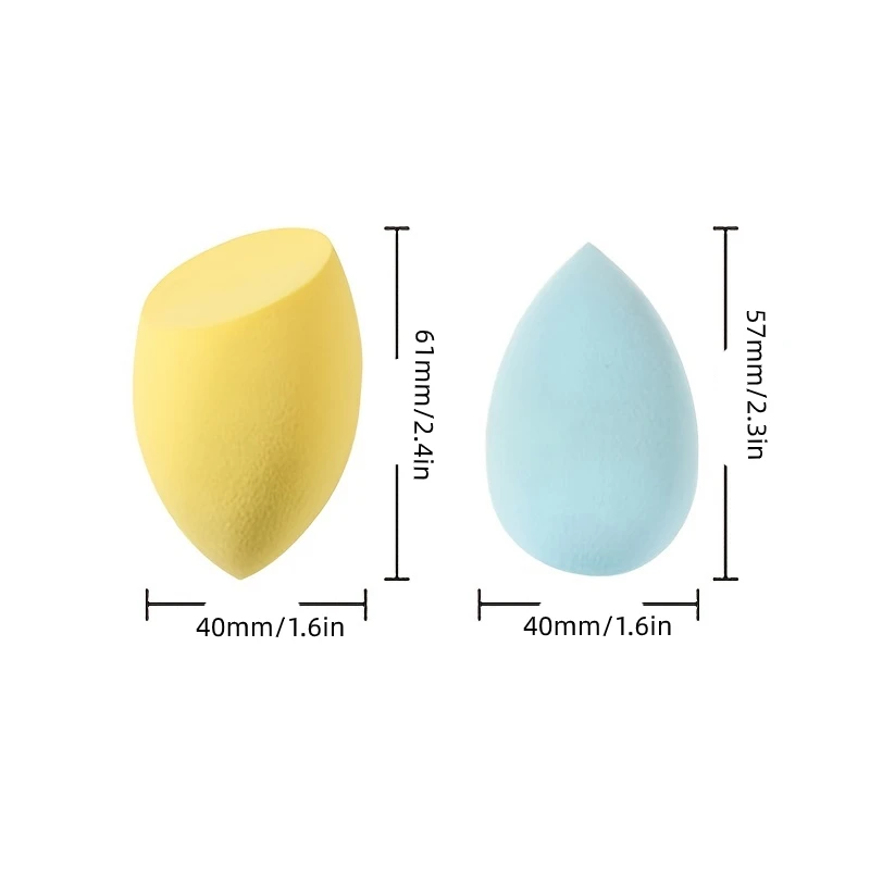 4pcs/bag Fashion Make up Blender Cosmetic Puff Makeup Sponge Foundation Powder Sponge Beauty Tool Makeup Tool Accessories 4