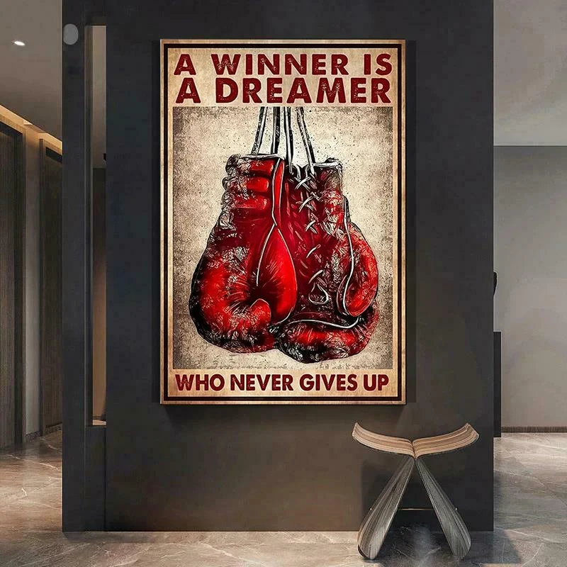 

Abstract Street Classic Boxing Gloves Canvas Paintings Poster Print Wall Picture for Fitness Gym Sports Room Home Decor Cuadros