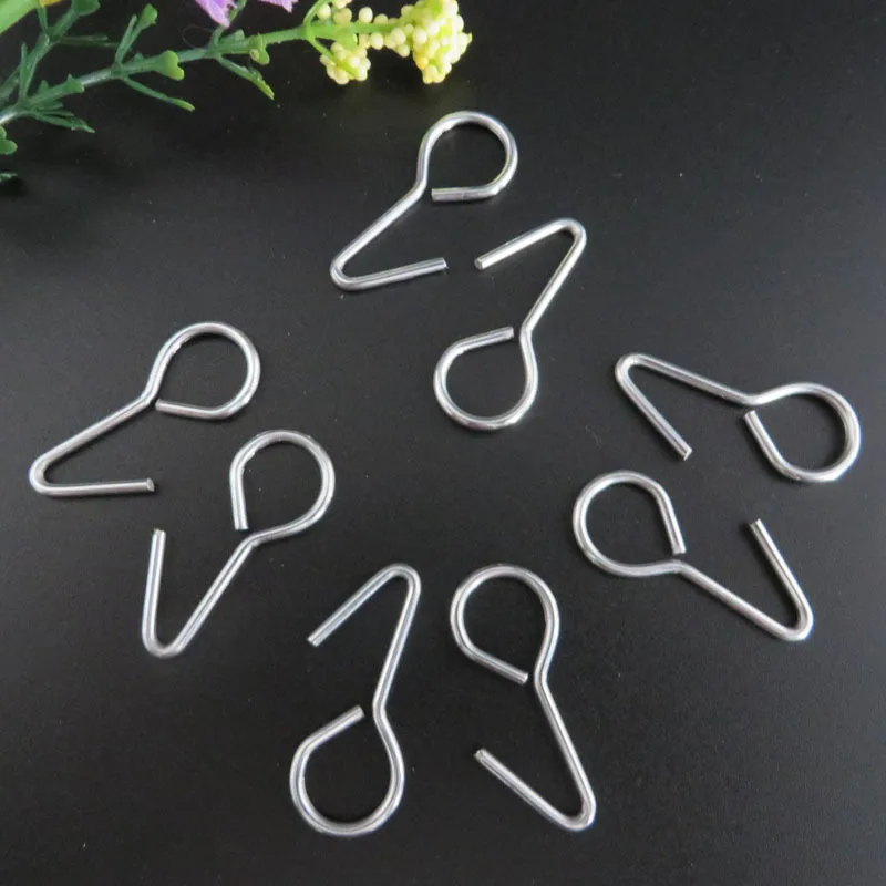 Car Seat Hook Metal S-shaped Hook Multi-functional Car Seat Cover Fixing S Shaped Cover Fastener 50pcs 1.5cm*28mm auto fasteners