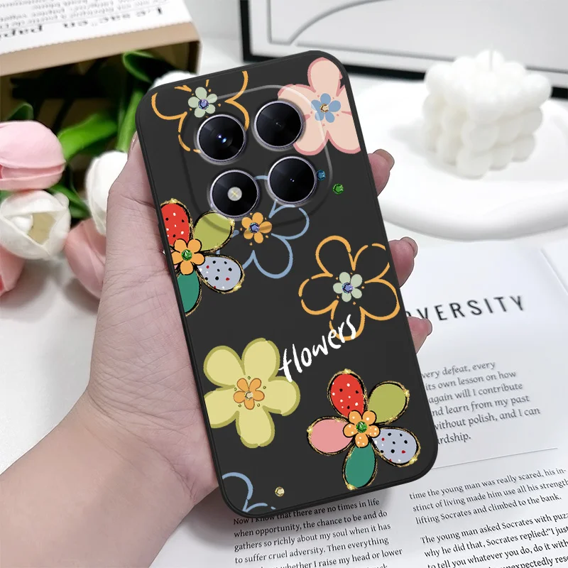 Luxury Diamond Flower Silicone Phone Case Cover