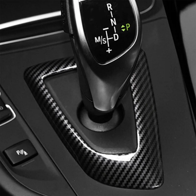 Shift Head Base Panel Carbon Fiber Style Center Console Plastic for BMW F21 F20 F22 F23 F30 F31 F32 F34 F33 F35 F36